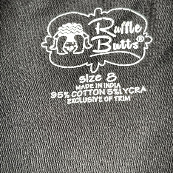 RuffleButts Black Belle Top - Picture 8 of 14